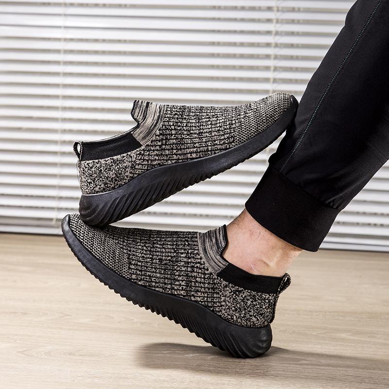 Fashion Solid Color Socks Breathable Sneakers 2024 Spring New Mesh Large Size Men' Casual Shoes Fashion Trend Versatile Skateboard Shoes