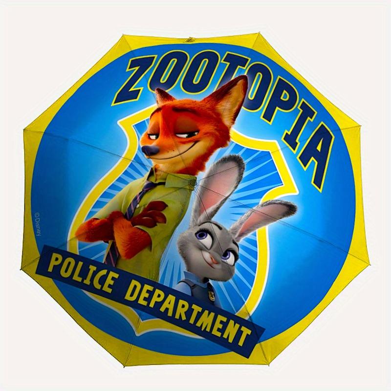 

1pc Zootopia Automatic Folding Umbrella, 8-Rib Portable & Foldable Design, All-Season Use, Highqualityy0722042