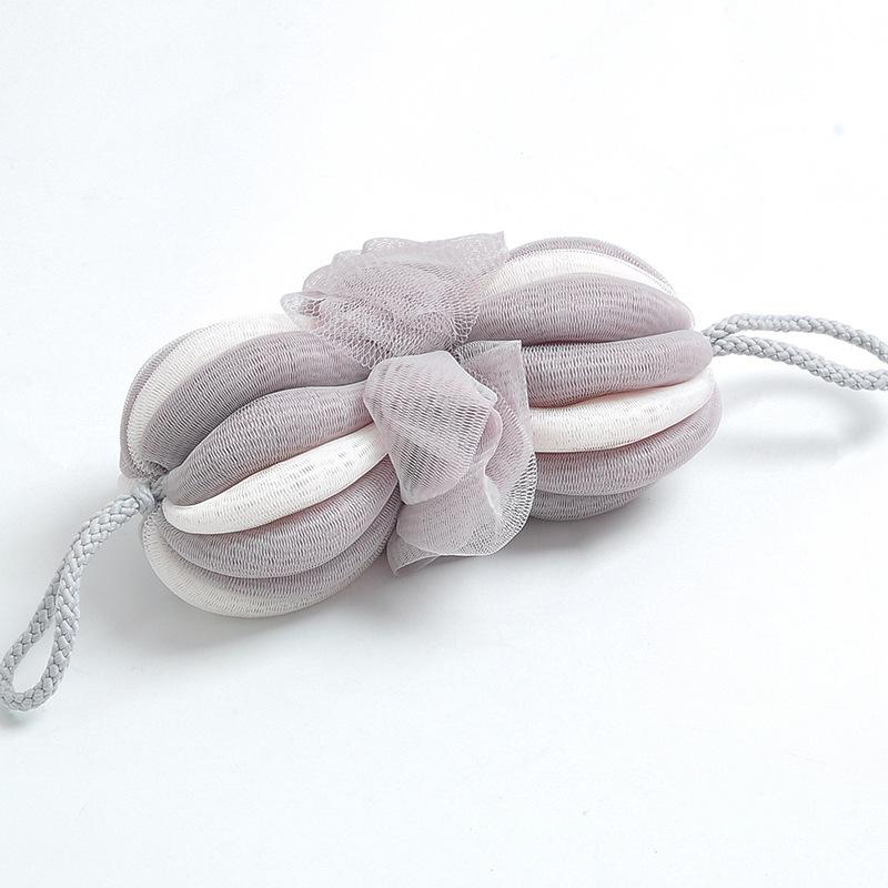 

Новый большой шар для ванны в виде тыквы: Растягивающаяся, Долговечная, Ультрамягкая Мочалка для Ванны серый