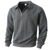 Hooded Zip Up Sweater For Men With Fleece Knit Fabric Casual Autumn Winter Wear