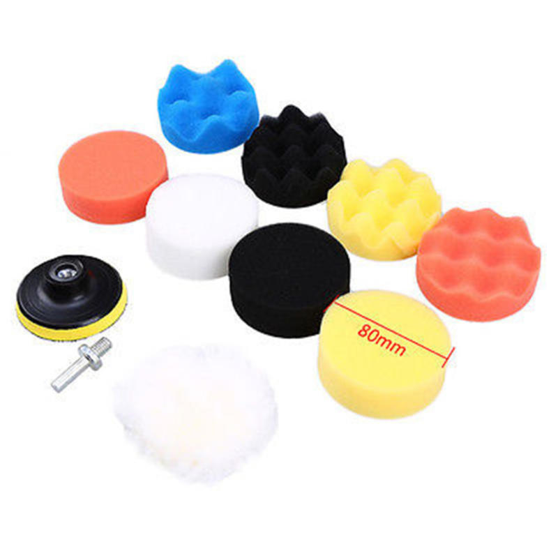 Waffle Buffer Compound Waxing Polishing Grinding Disc Pads Wheels  Stone Wet/Dry Car Polisher
