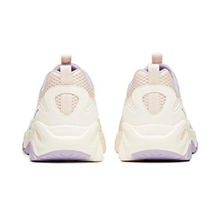 Anta Youth  Lingzhao Mesh Shock Absorbing Non-Slip Wear-Resistant Breathable Low-Top Running Shoes Kids sneaker White Pink A332128811-5