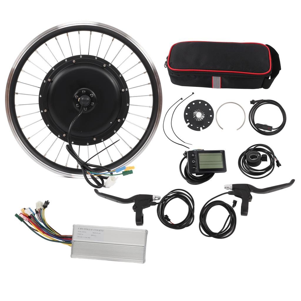 20 Inch Electric Bicycle 48V 1500W Rear Drive Motor Wheel Kit with 35A Controller LCD S866 Meter