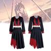 Vibrant Cosplay Costume Blue Archive Inspired Jk Uniform Polyester Fabric