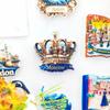 Moscow Crown & Storybook Castle Fridge Magnet Stickers Russian Travel Souvenir Home Decor Unique Literary Gift