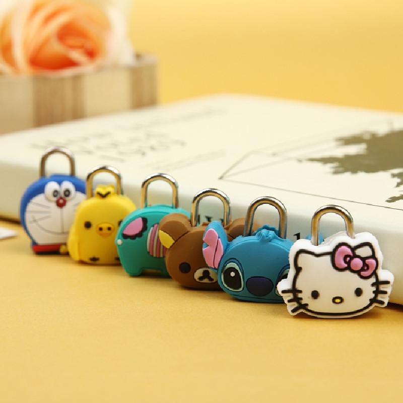 Colorful Cartoon Luggage Lock Mini Lock For Students Diaries And Zippers