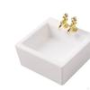 *1/12 Scale Dollhouse Washbasin Mini DIY Fitments Furniture Toy for Life Scene Micro Landscape