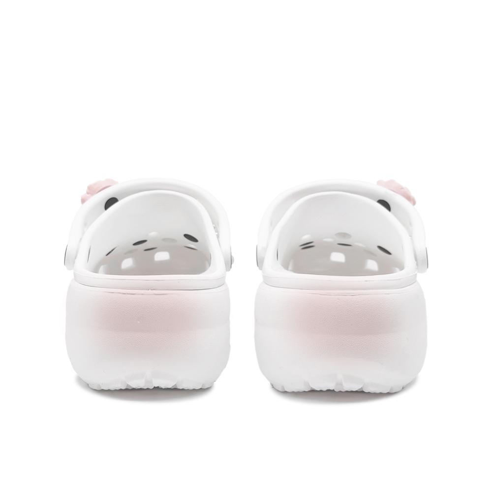 Crocs Classic Platform Clog Qingshan Pearl Pink Camellia Versatile Cloud Fashion Casual Hole Shoes Women's Pink White