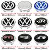 Pour VW VOLKSWAGEN Nouveau 4pcs 56mm Emblème de Roue de Voiture Autocollant Central 60mm Cache-Moyeux de Roue Accessoire Pour VW golf Passat R Rline GTI