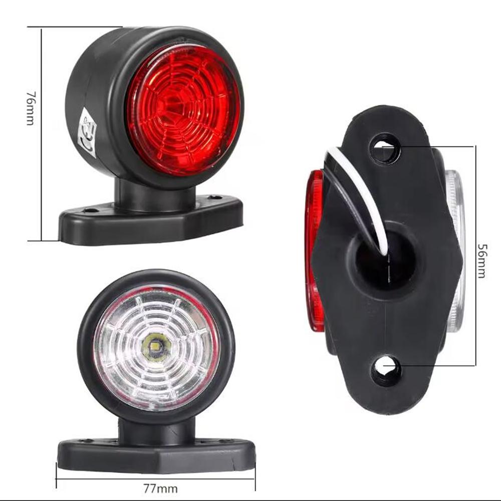 2PCS Side Marker LED Trailer Lights Tail Lamp Outline Lamp Car Truck Trailer Van Led Marker Lights Truck Bus 12V-24V
