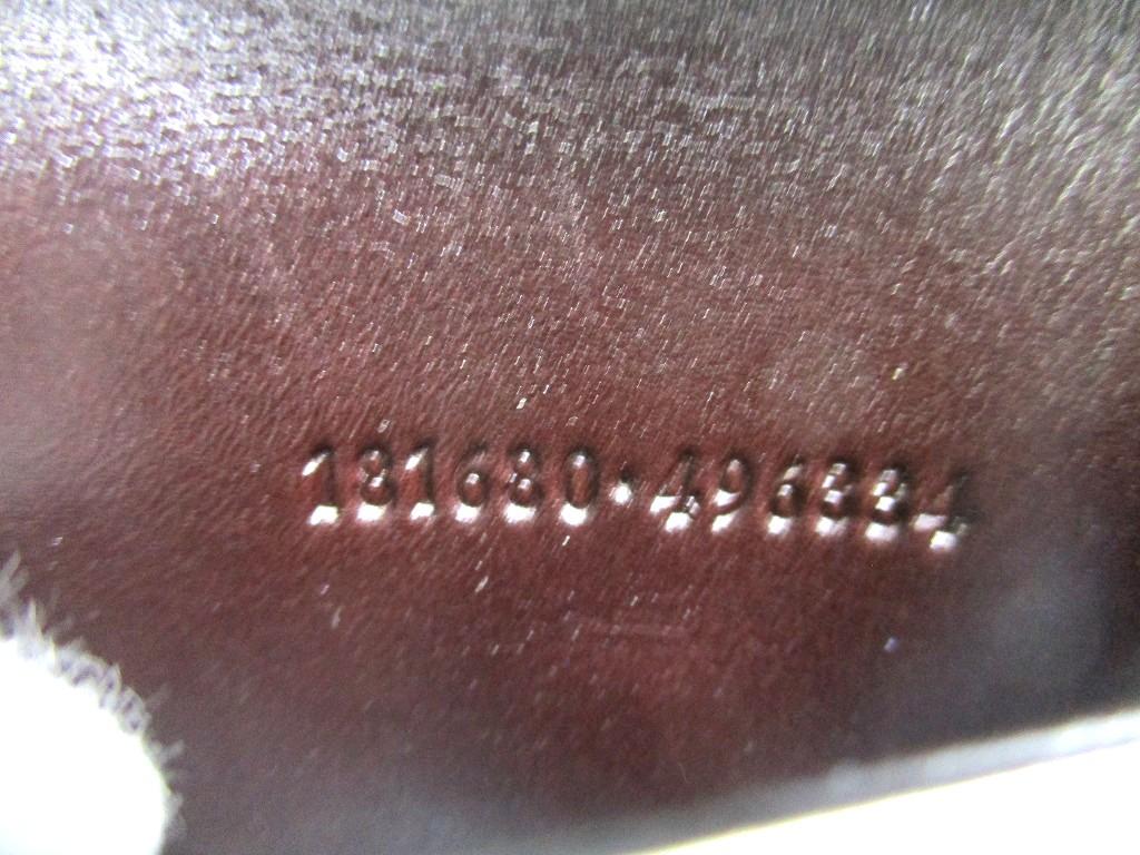 Authentic GUCCI GG Beige Canvas Dark Brown Leather 6 Pics Key Chain #b099  Open box