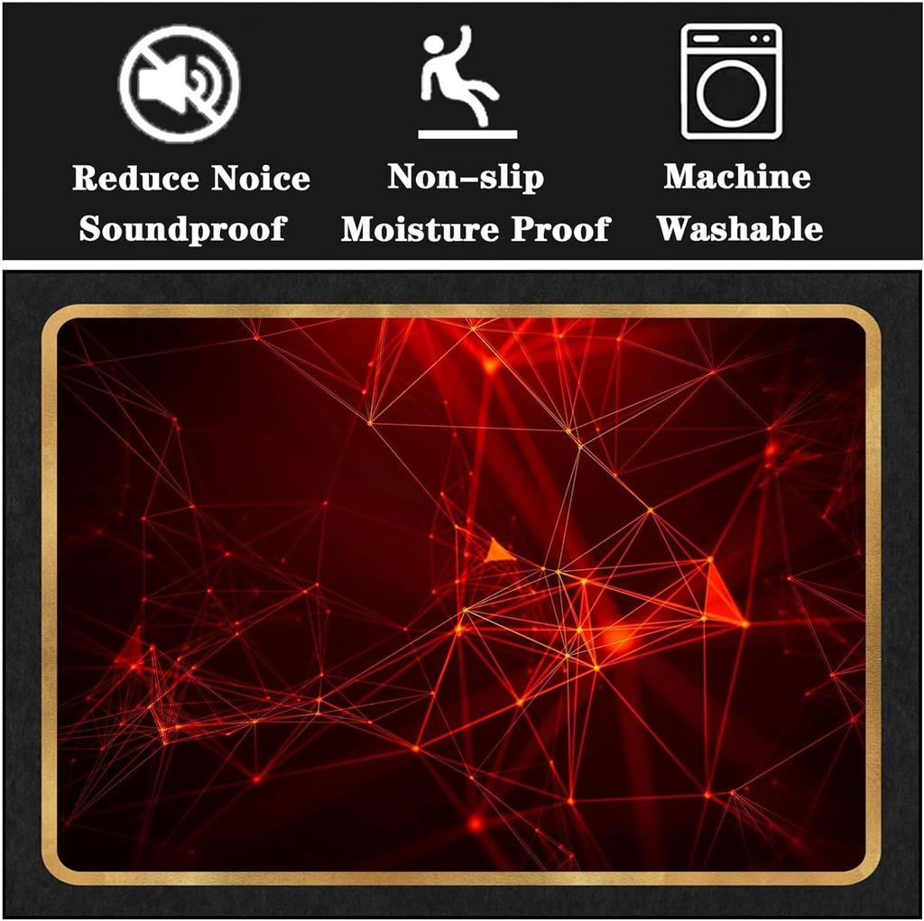 Sparkling Music Note Crystal Carpet, Diamond-like Glitter Floor Mat, Non-Slip Rug for Living Room,Bedroom,Music Lover Home Decor