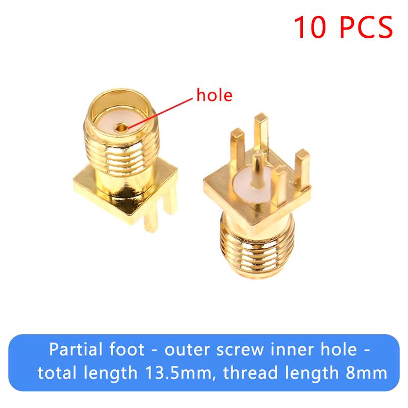 

10 шт. SMA гніздо гніздо пайка 1,6 мм гайка край кліпси пряме кріплення РЧ роз єми роз єм гніздо перегородка обтискний роз єм