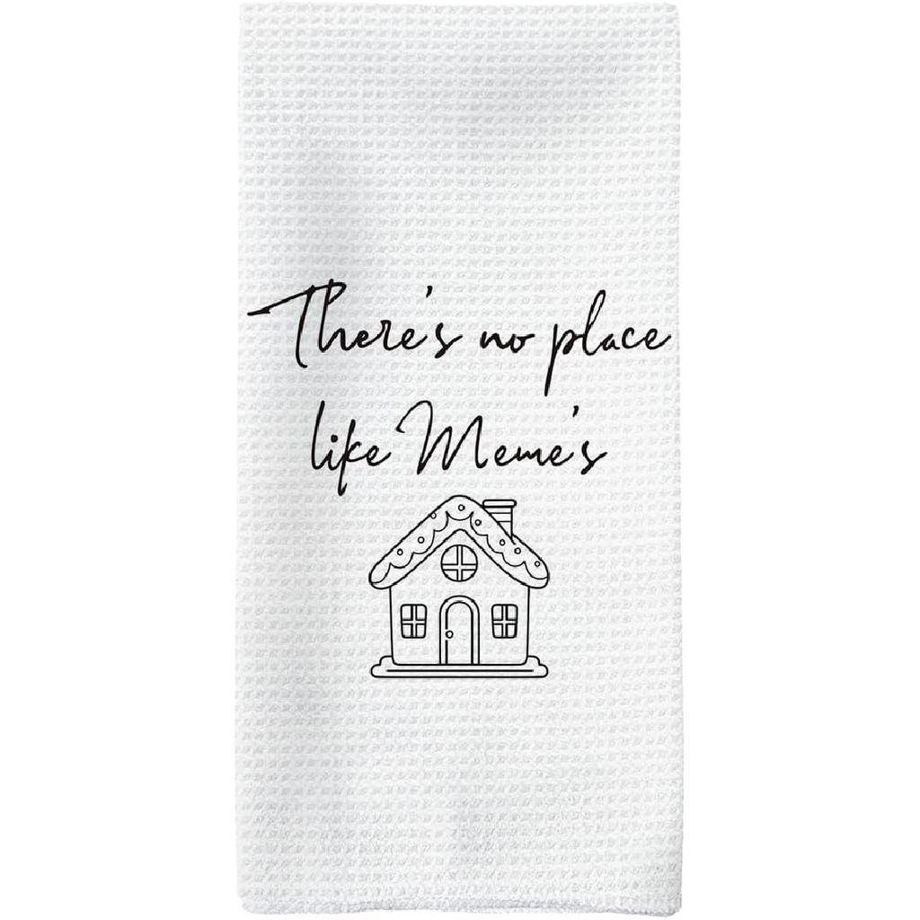 Mimi Gifts Kitchen Towels, Mimi Grandma Gifts for Mother’s Day Hand Towels, No Place Like Mimi’s Dish Towel Dishcloths Tea Towel for Kitchen,