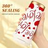 532ml Coffee Mug Full Print Love Heart Motif Strap Coffee Cup Unisex Commuter Coffee Mug Portable Travel Coffee Mug 304Steel Hot Cold Cup