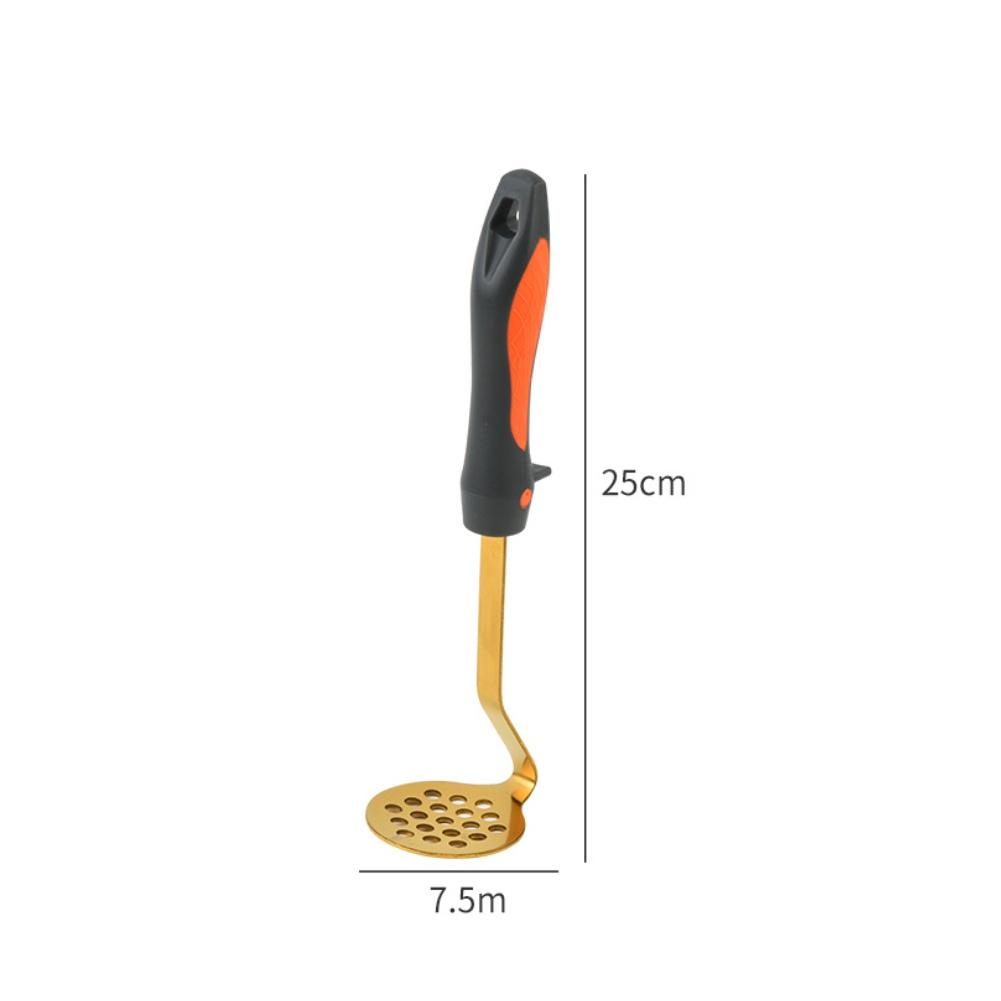 Heavy-Duty Stainless Steel Potato Masher 25*7.5cm Effortless Mashing For All Foods Kitchen Fruit & Vegetable Tools Cookware
