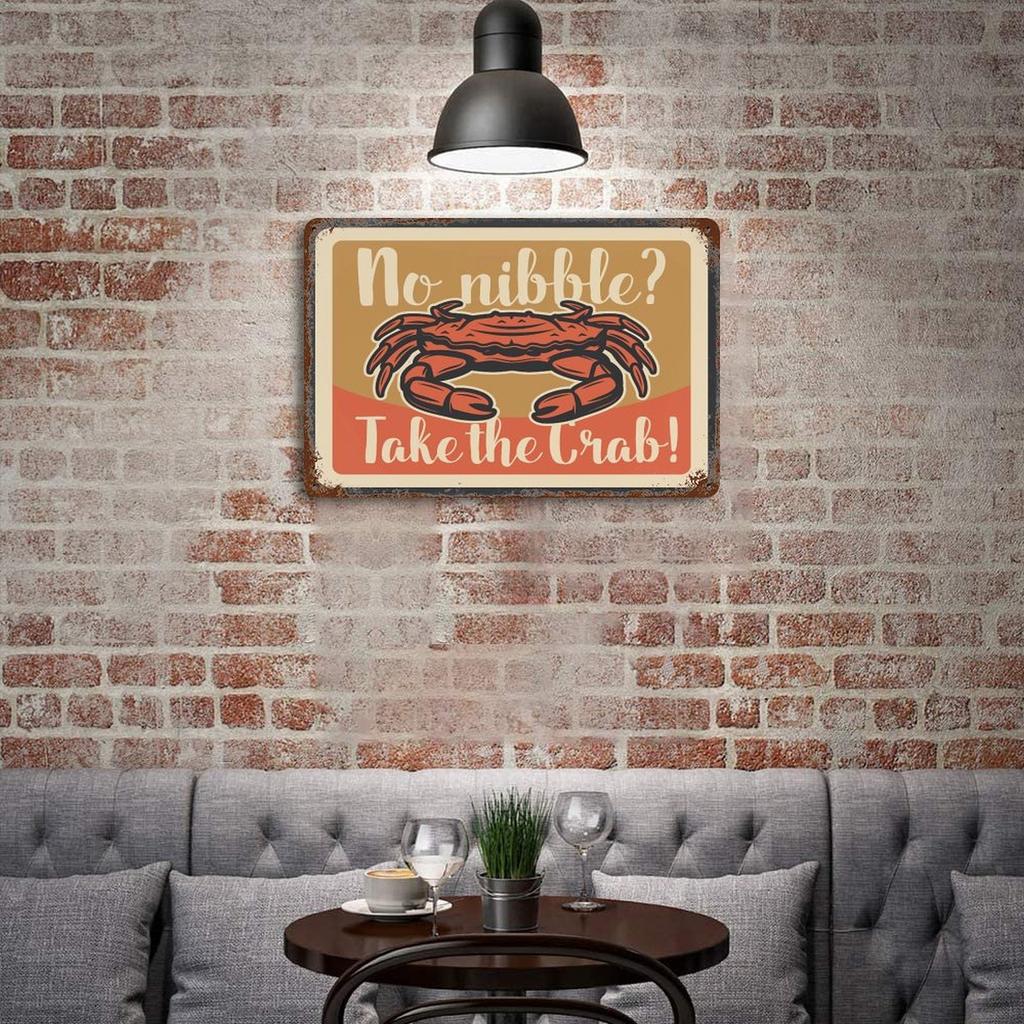 1-Pack Vintage Style Metal Wall Art, 20×30cm and 30×40cm, Antique Rust-effect Decor for Office, Studio, Den or Workshop
