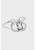 S925 Sterling Silver Retro Blackened Ring: High-end European & American Style for Women