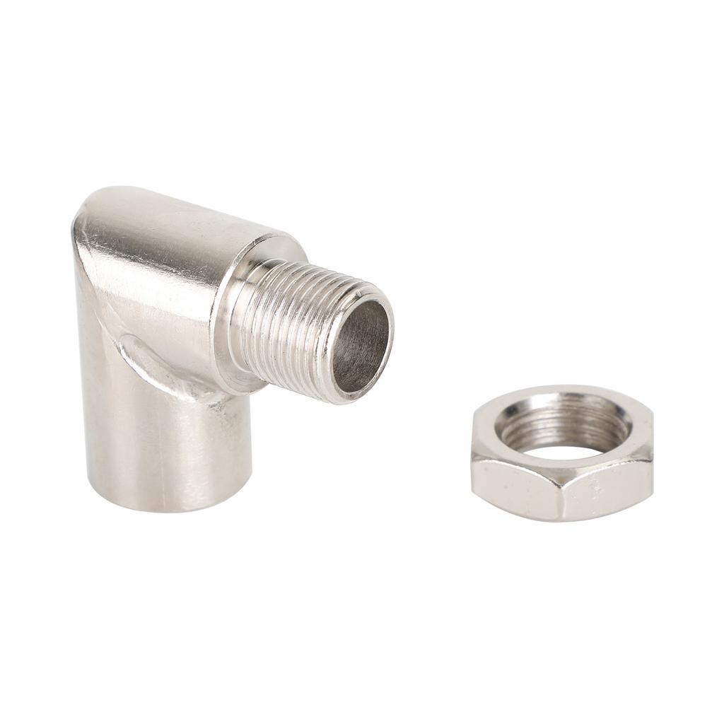 Exhaust Pipe M18*1.5 Oxygen Sensor Adapter 90 Degree Extension Extender CLE
