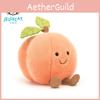 Pink Jellycat Peach Plush Toy Cute Stuffed Doll Bag Pendant Gift Decoration