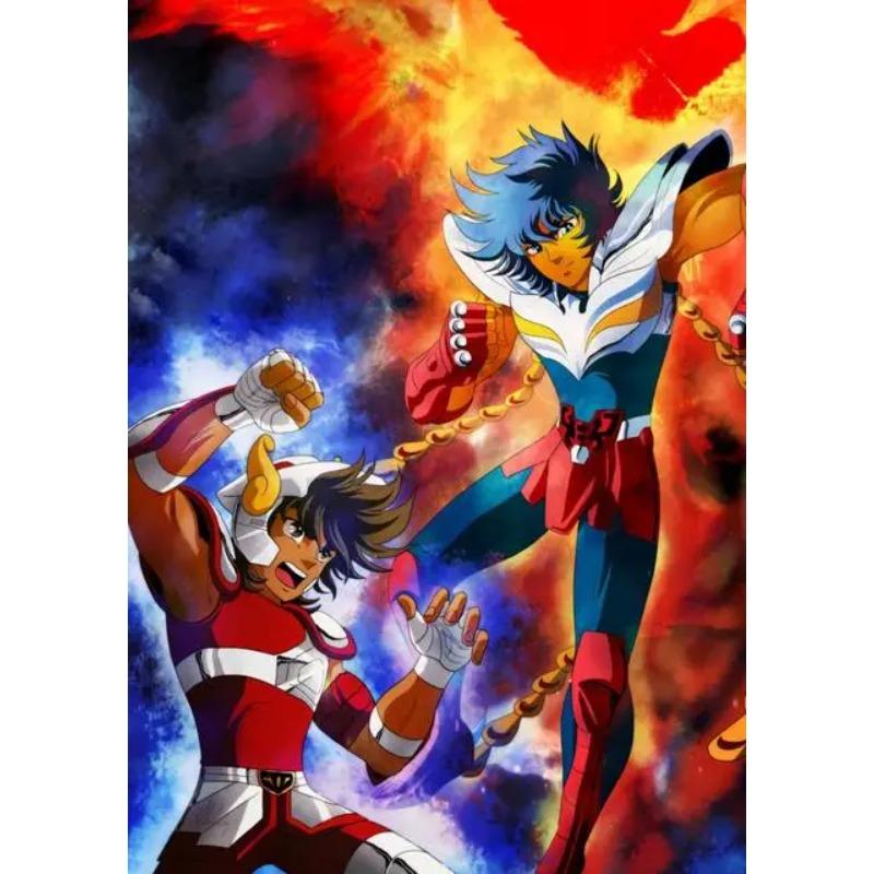 Klassische Anime Saint Seiya Poster Drucke Japan Cartoon Jungfrau Goldener Ritter Leinwandbild Wandkunst Bild Wohnzimmer Heimdekoration