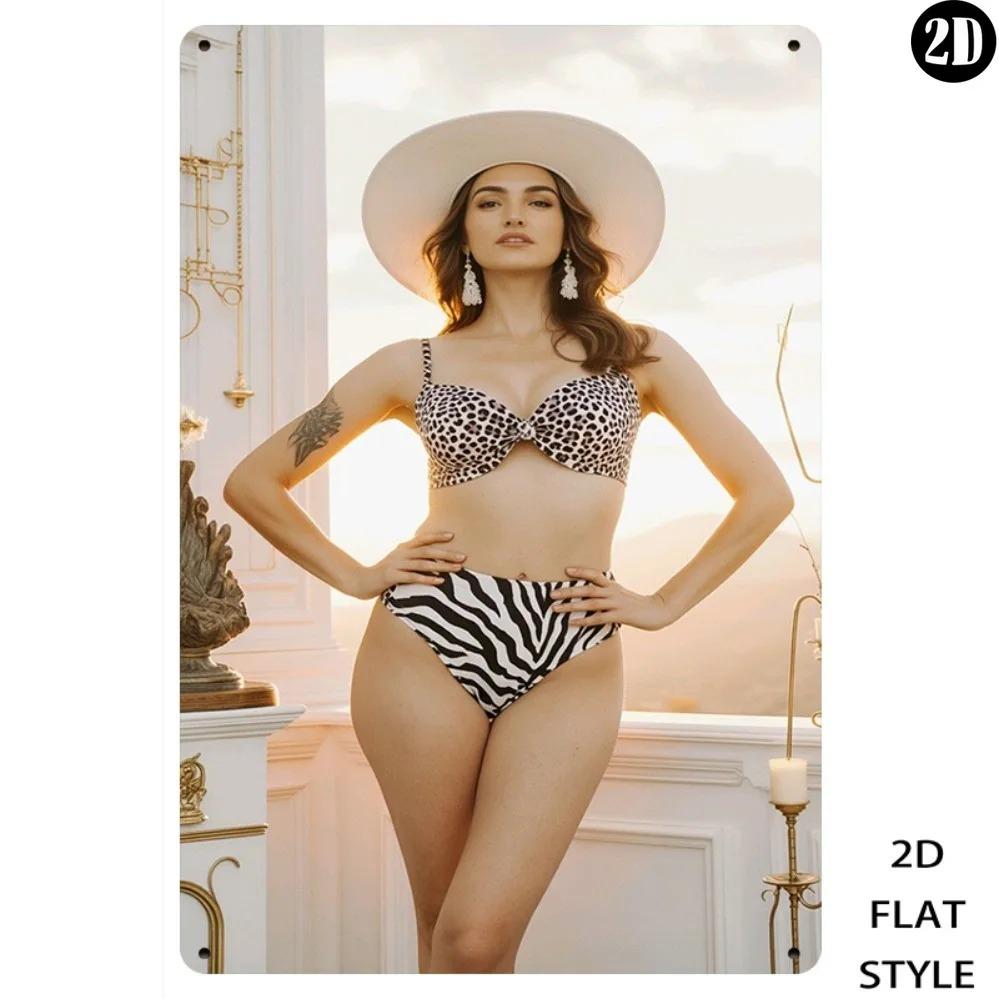 

Vintage Metal Wall Sign 20x30cm Retro Iron Art Decor Womens Swimwear Logo Home Bar Cafe 20x30cm