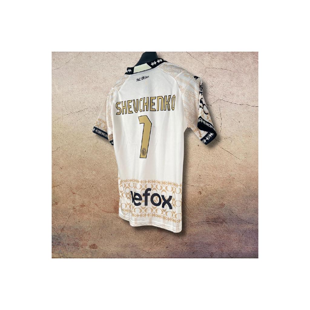 Milan's Shevchenko Plea.sure Custom Design White Adult No Name Soccer Jersey