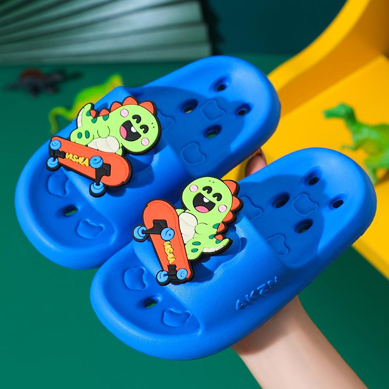 2025 Милые Мультяшные Нескользящие Быстросохнущие Мальчиковые Домашние Ванные Тапочки Size 28/29