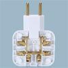 Eu Plug 180 Degree Rotatable Socket Converter 3 In 1 Eu To Us Extension Plug Adapter Socket