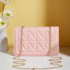 Classic Women Black Quilted Shoulder Bag, Stylish Chain Strap Crossbody Purse, Versatile for Elegant Casual Formal Occasions