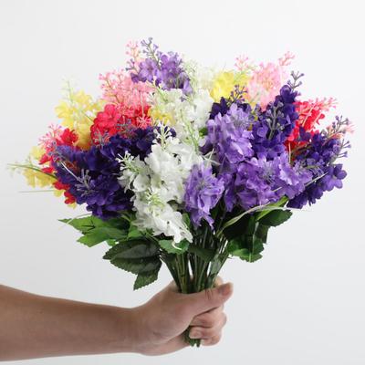 Buquê de Flor Artificial Jacinto Espiga de Trigo 35cm Flores Falsas para Festa de Aniversário Centro de Mesa de Casamento Flores Florais Decoração de Casa