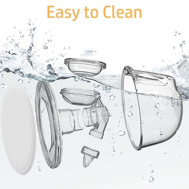 1 Set Attachment Including Dust Cover Diaphragm Flange Insert & Silicone Diaphragm for S12 Electric Breast Pumps Repair