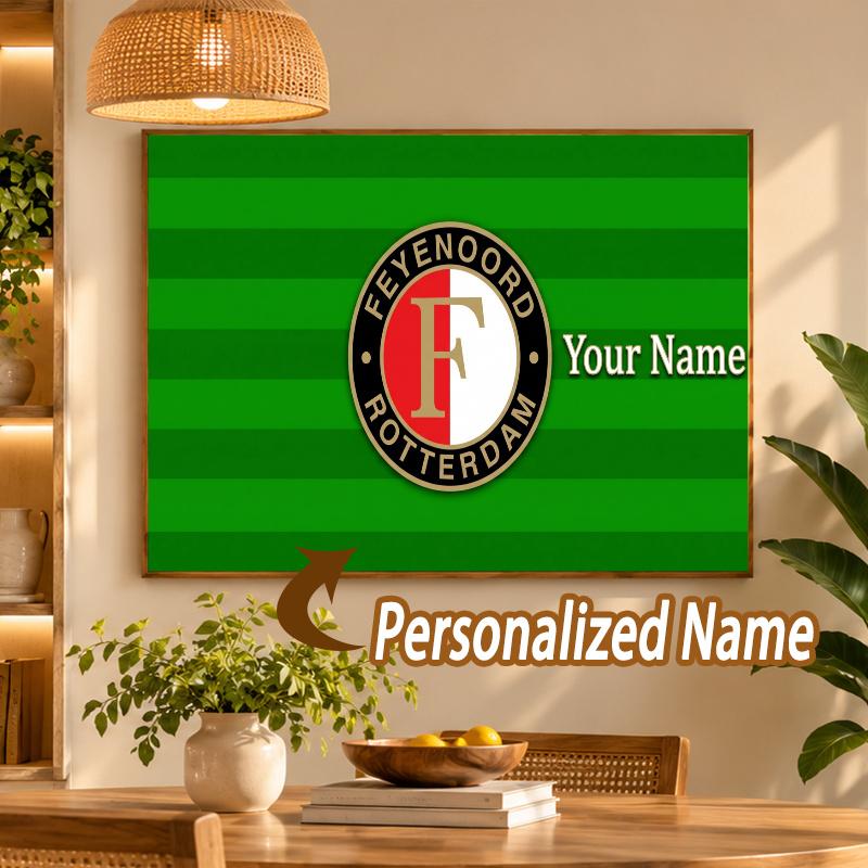 Custom Name Feyenoord 5D Diamond Painting Personalized Full Drill Diamond Art Kit Gift