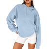 Dicker Kapuzenpullover mit langen Ärmeln für Damen für den Herbst