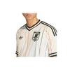 Adidas Short-Sleeve T-Shirt 2026 Japan National Football Team Away Replica Jersey Men's KLG77 Off-White/Black (JN1872) L