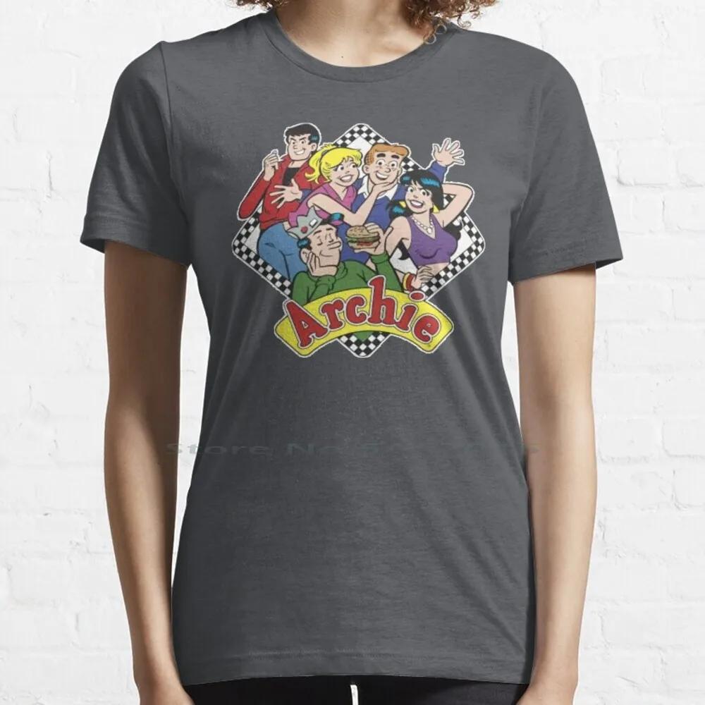 The Archies T Shirt 100% Cotton Archie Veronica Jughead Richie Classic Cartoon Comics Short Long Sleeve Tee Top