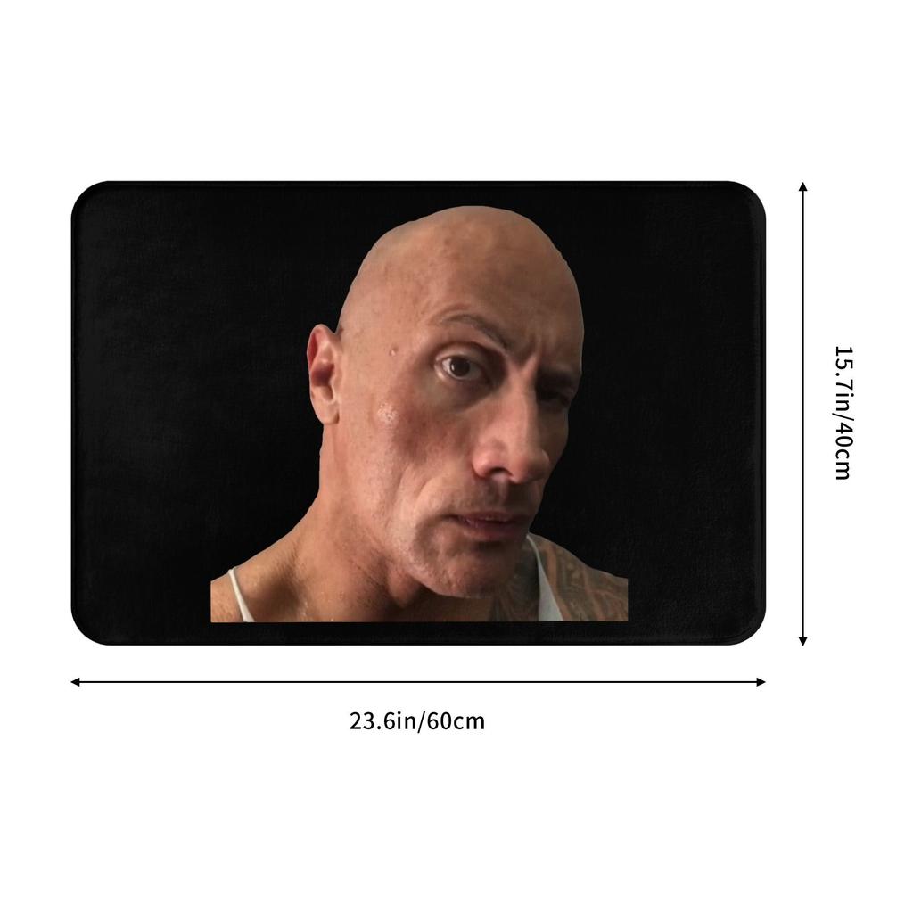 Eyebrow Meme Dwayne The Rock Johnson Doormat Mat Anti-Slip  Bathroom Kitchen Balcony Rug Carpet 40*60cm