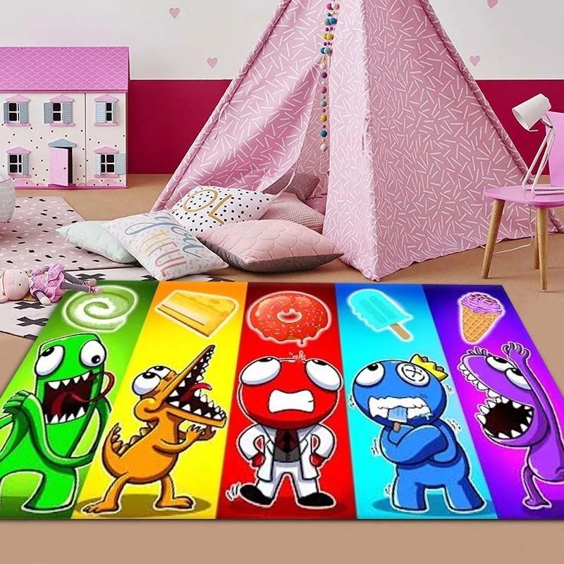 

Horror Game R-Rainbow Friends Cartoon Килимок, килимок для дому, вітальні, спальні, дивана, килимок, дитячий нековзний килимок 40cm x 60cm