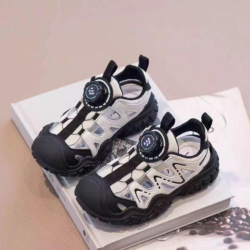 Girls sports sandals summer new children and girls bag head knob buckle baby versatile mesh twist shoes