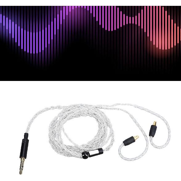 Earphone Cable, for IE100 Pro, for IE400 Pro, for IE500 Pro Headphone Sound Wire 1.2m / 3.94ft Headphone Upgrade Replacement Cable 3.5mm Stereo Plug