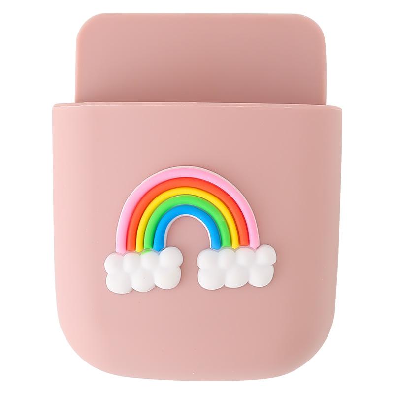 Wall-mounted Pen Holder Non-punched Wall Hanging Box Student Dormitory Bedside Mobile Phone Storage Rack
