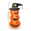 Inflatable Pumpkin Stack with Witch Hat Self-Righting for Entryway, Party Areas