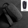 Genuine Leather Auto Key Fob Cover Fit For Ford Fusion Mustang Explorer F150 F250 F350 Ecosport Edge S-Max Ranger Lincoln Mondeo Key Ring Accessoy