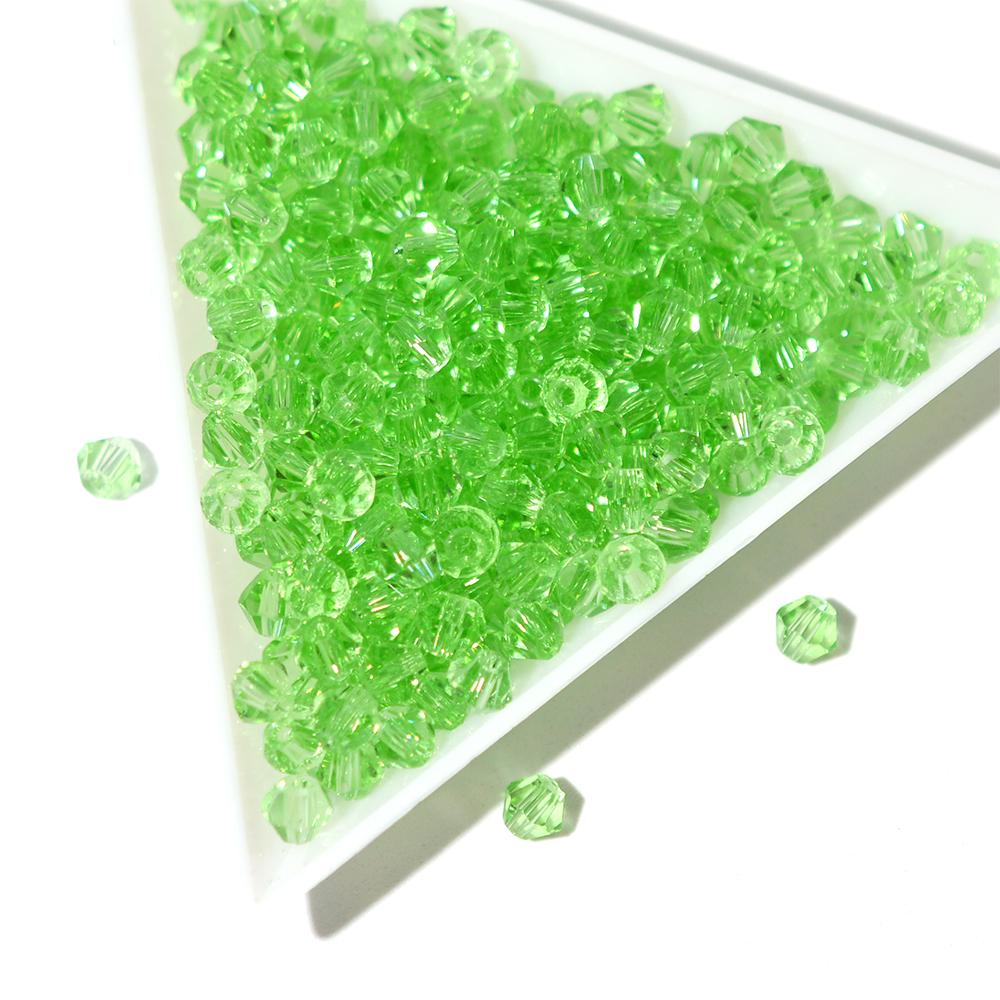 

4 мм Граненые австрийские хрустальные стеклянные бусины Биконус Форма Разделитель Свободные бусины для изготовления ювелирных изделий DIY 100pcs/bag