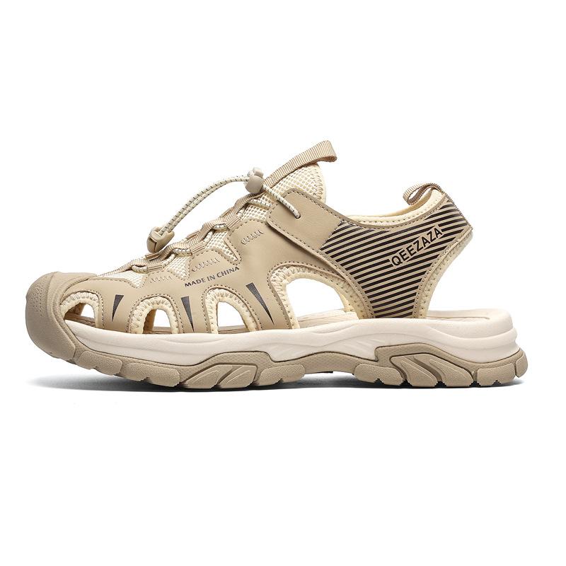 

3316 summer men s shoes flat replacement bag head toe protection creek shoes new outdoor wading non-slip beach sandals 44