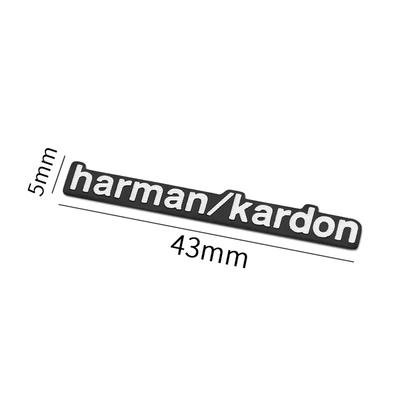 Emblème Insigne Harman/Kardon en Aluminium 3D Autocollants Audio pour Voiture Pour Lexus Mercedes Benz AMG Renault Mazda Toyota Ford Lada