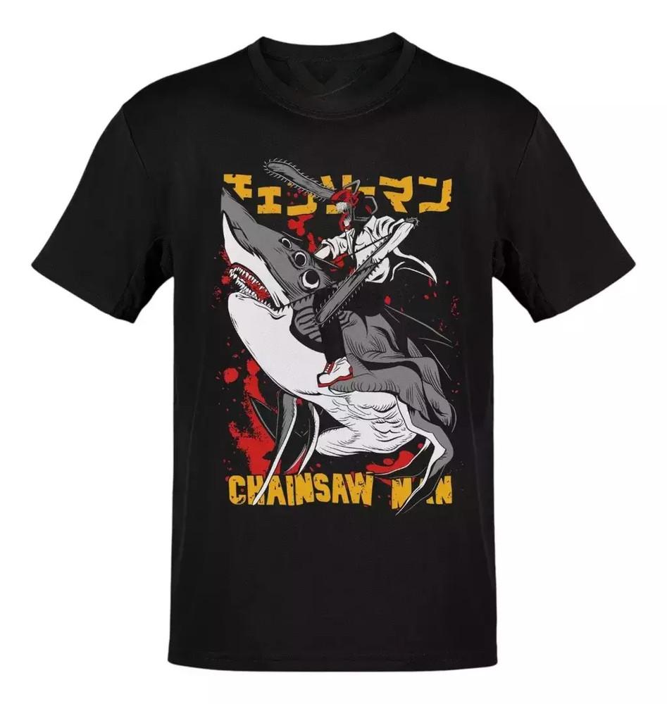 

Anime Chainsaw Man Denji Beam Letras Amarillas T-Shirt Size S-5XL Unisex T-Shirt S