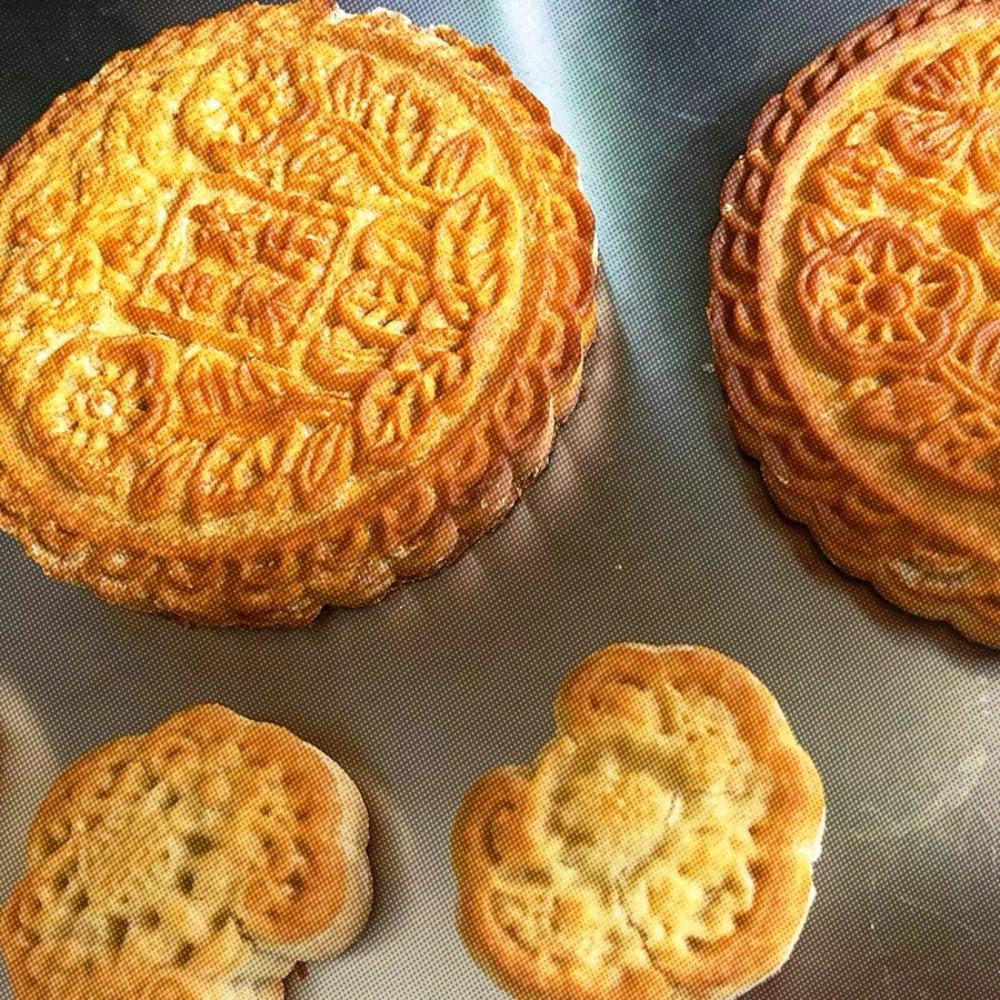 Household Baking 3D Mooncake Mold Food-grade ABS DIY Pastry Cake Mold Large Moon Cake Mold  Bakery