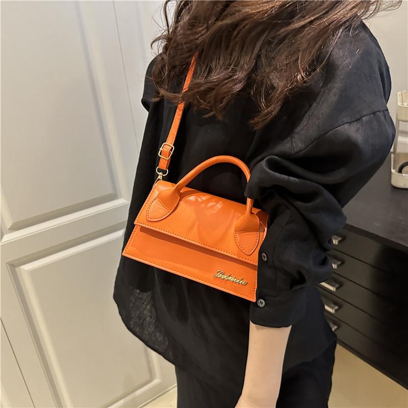 Street Style Pu Small Shoulder Bag With Car Stitching For Daily Use