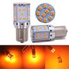 Pair No Resistor No Hyper Flash 21W Amber 7507 PY21W LED Turn Signal Light Bulbs